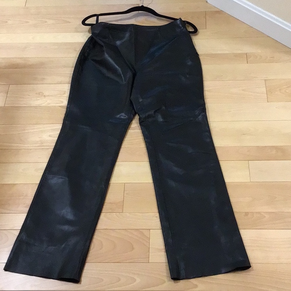 Siena studio black leather pants like new-size 8